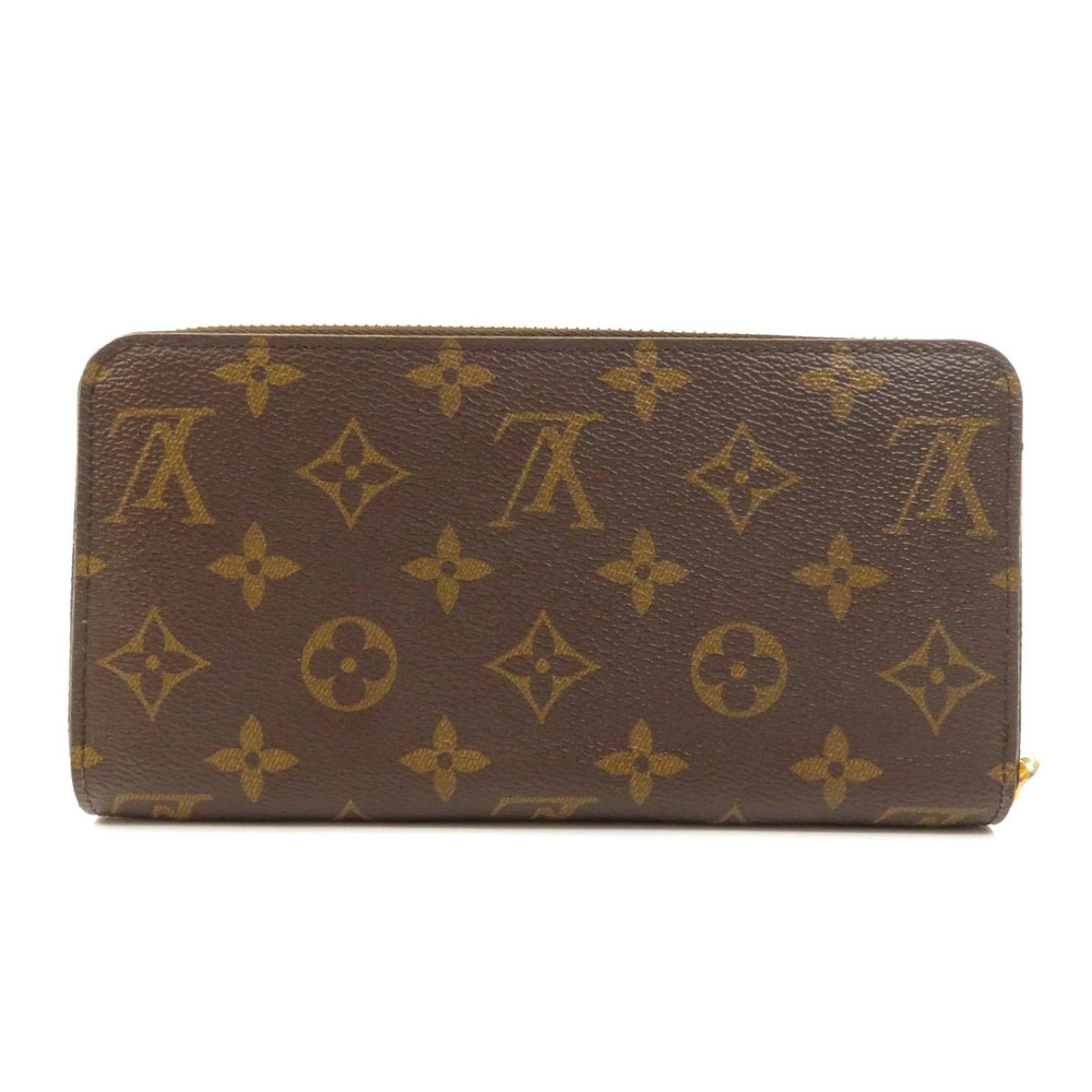 Louis Vuitton Wallet Monogram Zippy Wallet Canvas Long Brown